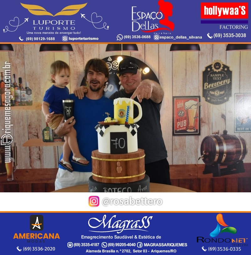 Aniversário 70 anos de Lírio Rigon em Ariquemes
