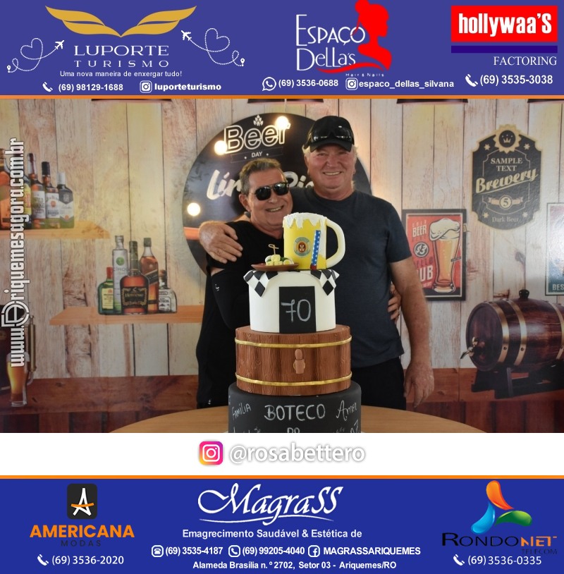 Aniversário 70 anos de Lírio Rigon em Ariquemes