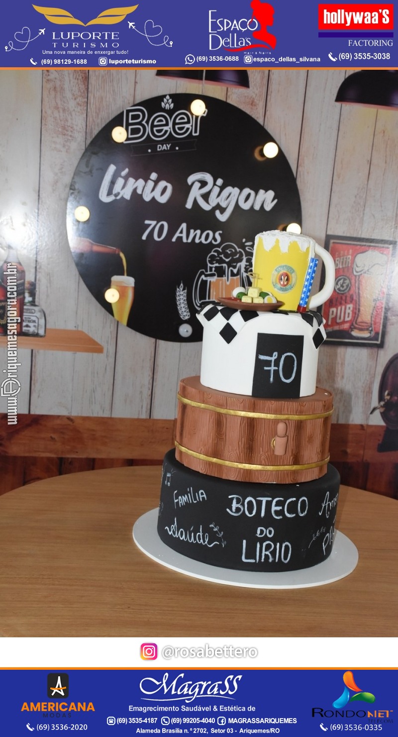 Aniversário 70 anos de Lírio Rigon em Ariquemes