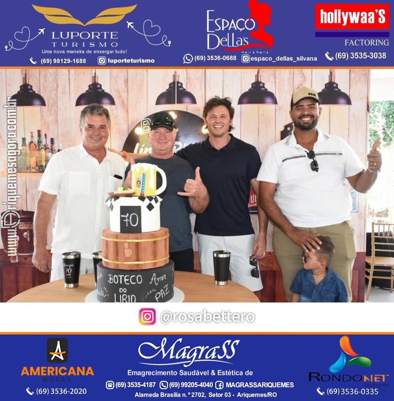 Aniversário 70 anos de Lírio Rigon em Ariquemes