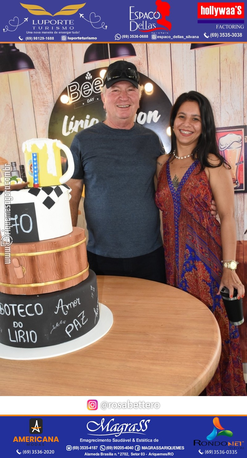 Aniversário 70 anos de Lírio Rigon em Ariquemes