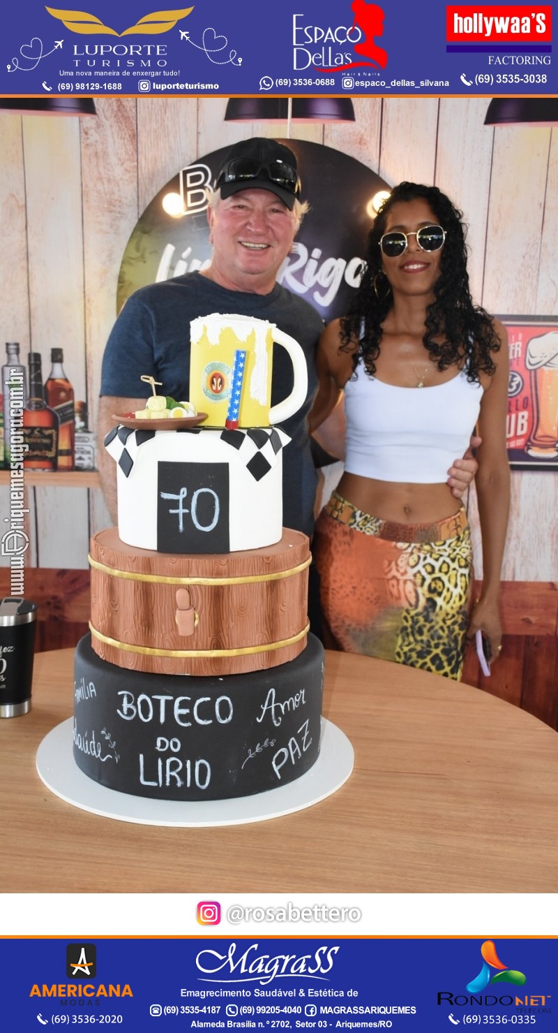 Aniversário 70 anos de Lírio Rigon em Ariquemes