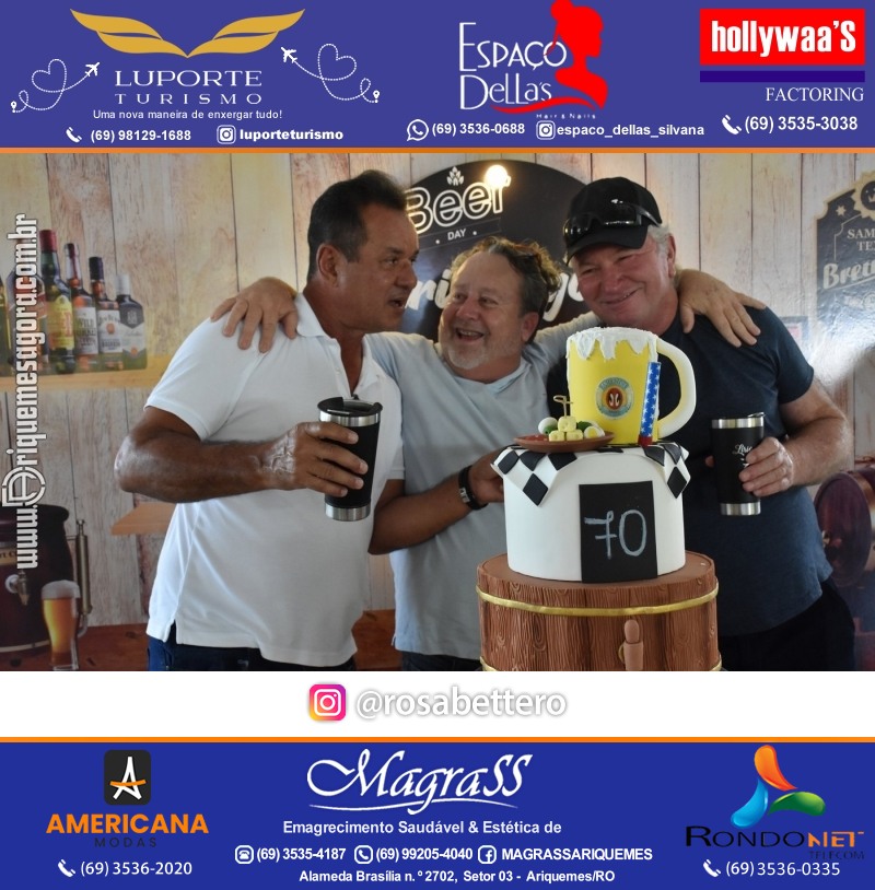Aniversário 70 anos de Lírio Rigon em Ariquemes