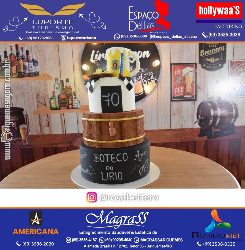Aniversário 70 anos de Lírio Rigon em Ariquemes
