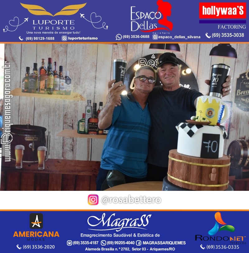 Aniversário 70 anos de Lírio Rigon em Ariquemes