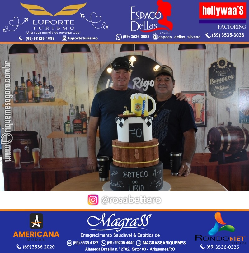 Aniversário 70 anos de Lírio Rigon em Ariquemes