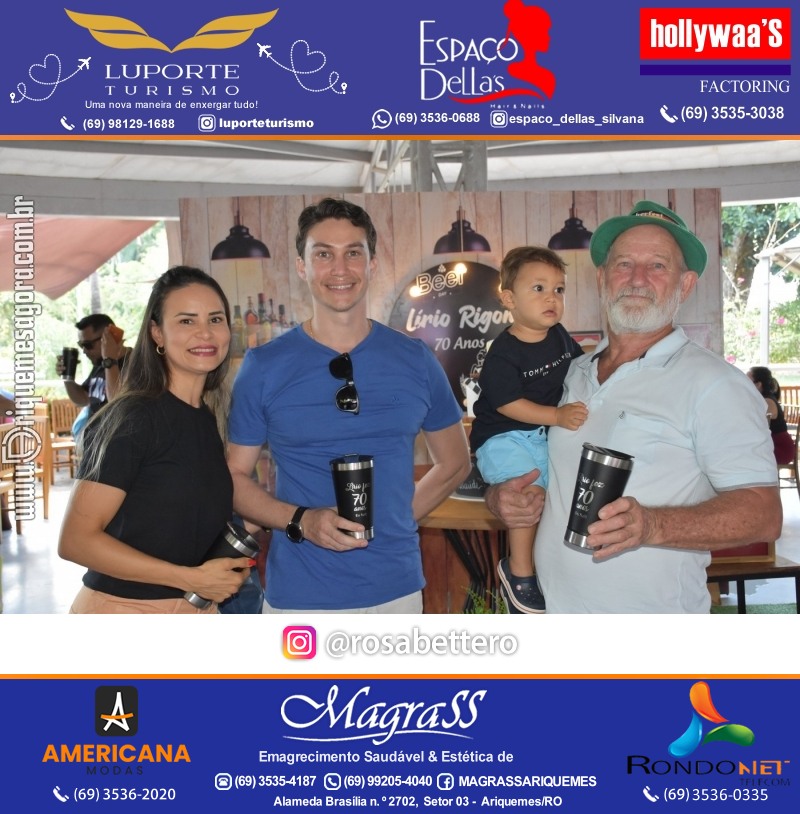 Aniversário 70 anos de Lírio Rigon em Ariquemes