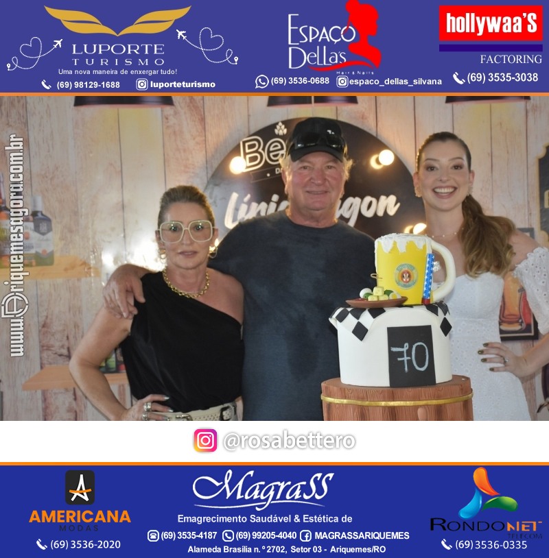 Aniversário 70 anos de Lírio Rigon em Ariquemes