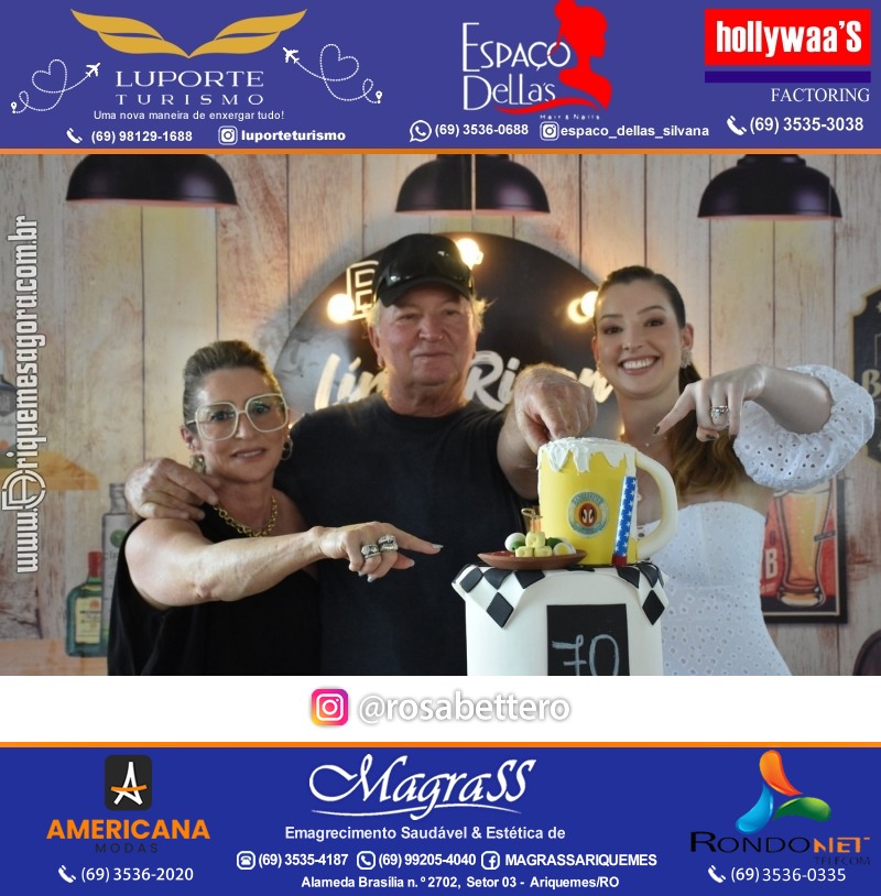 Aniversário 70 anos de Lírio Rigon em Ariquemes