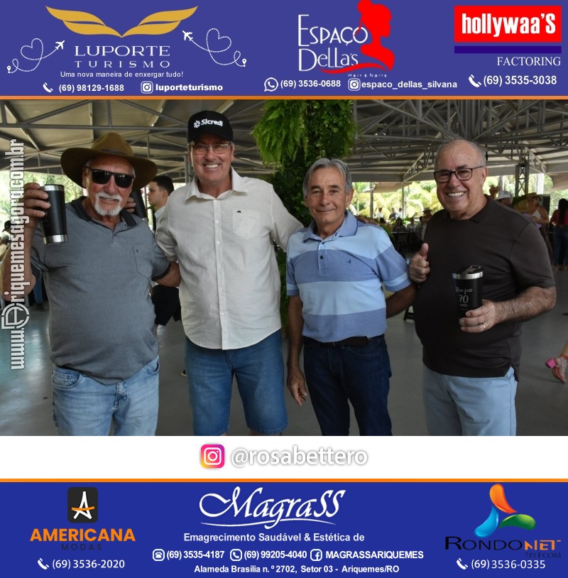 Aniversário 70 anos de Lírio Rigon em Ariquemes
