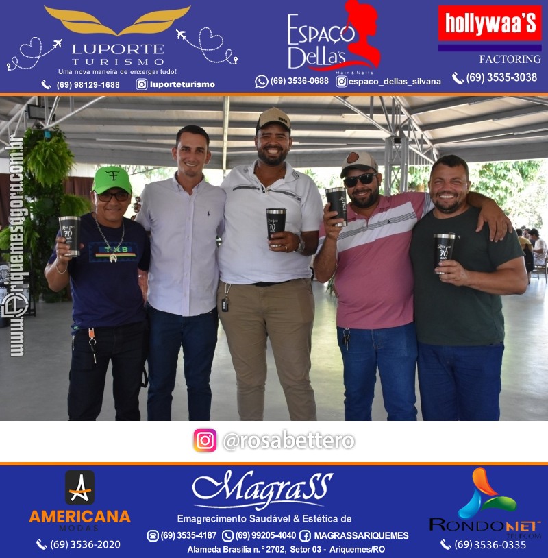 Aniversário 70 anos de Lírio Rigon em Ariquemes
