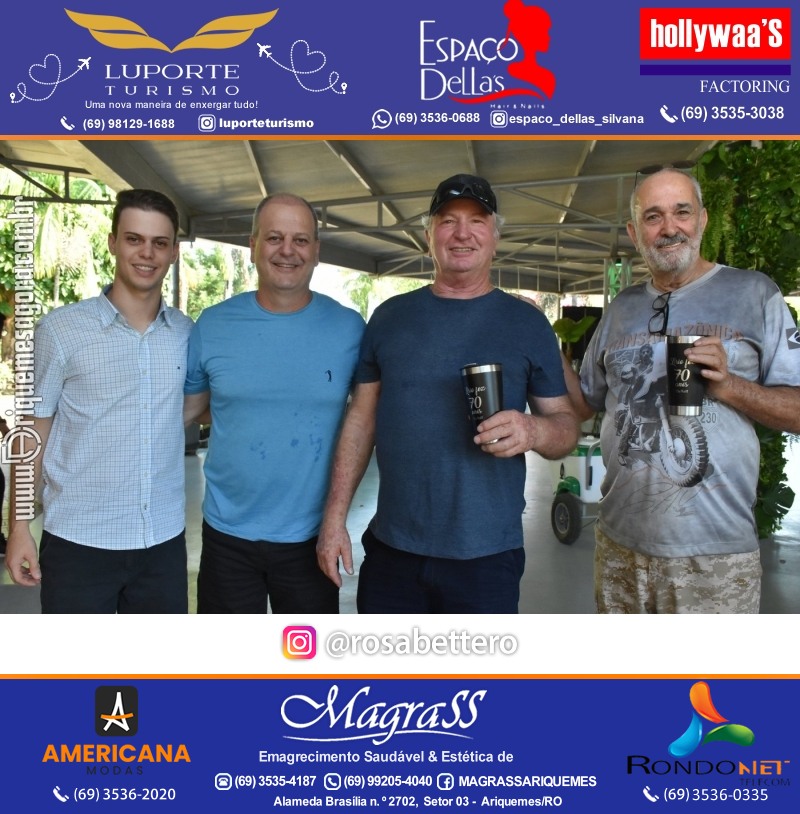 Aniversário 70 anos de Lírio Rigon em Ariquemes