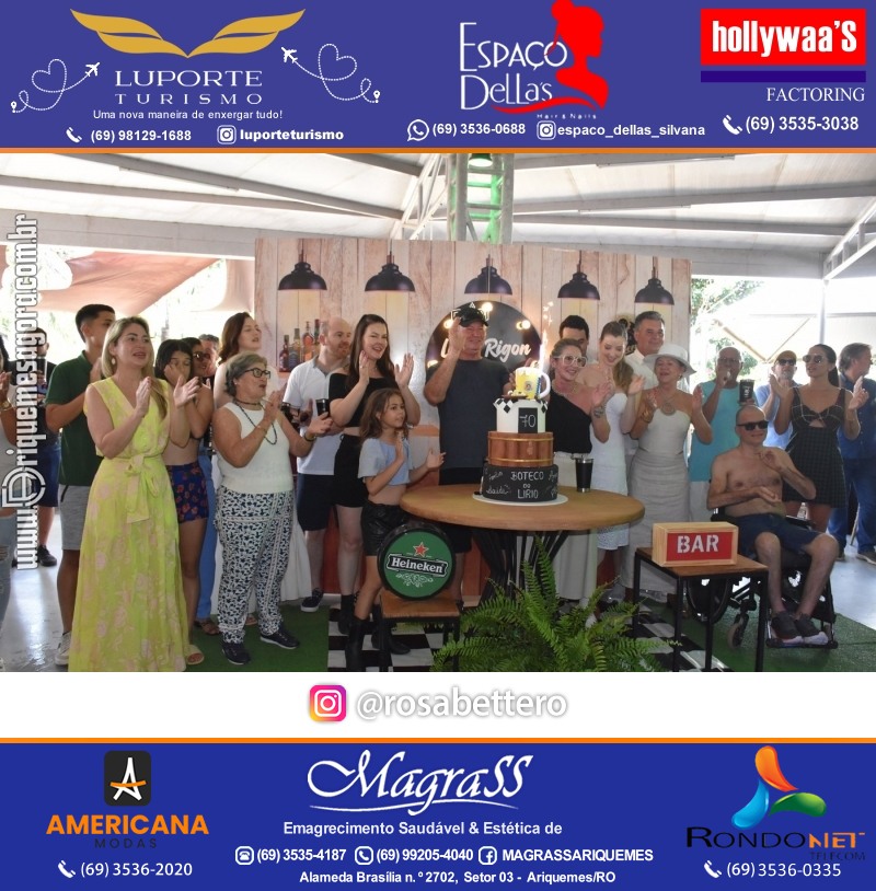 Aniversário 70 anos de Lírio Rigon em Ariquemes