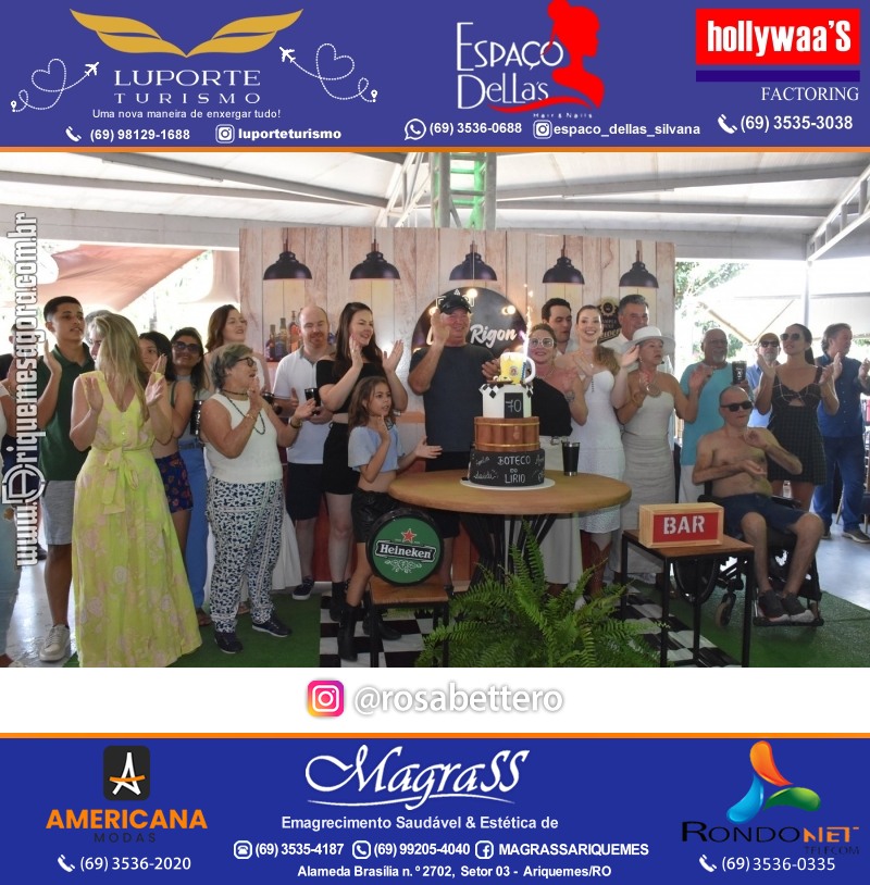 Aniversário 70 anos de Lírio Rigon em Ariquemes