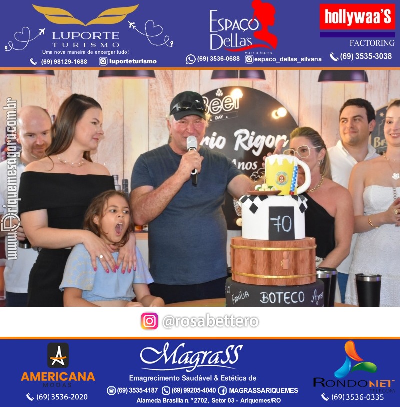 Aniversário 70 anos de Lírio Rigon em Ariquemes