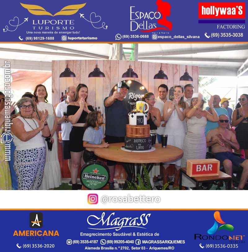 Aniversário 70 anos de Lírio Rigon em Ariquemes
