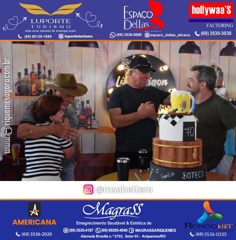 Aniversário 70 anos de Lírio Rigon em Ariquemes