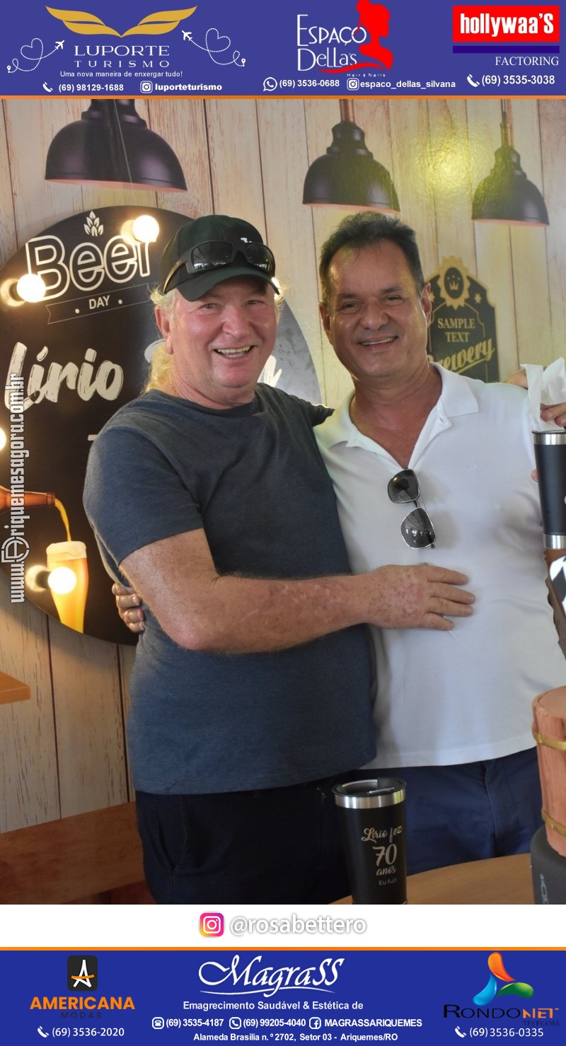 Aniversário 70 anos de Lírio Rigon em Ariquemes