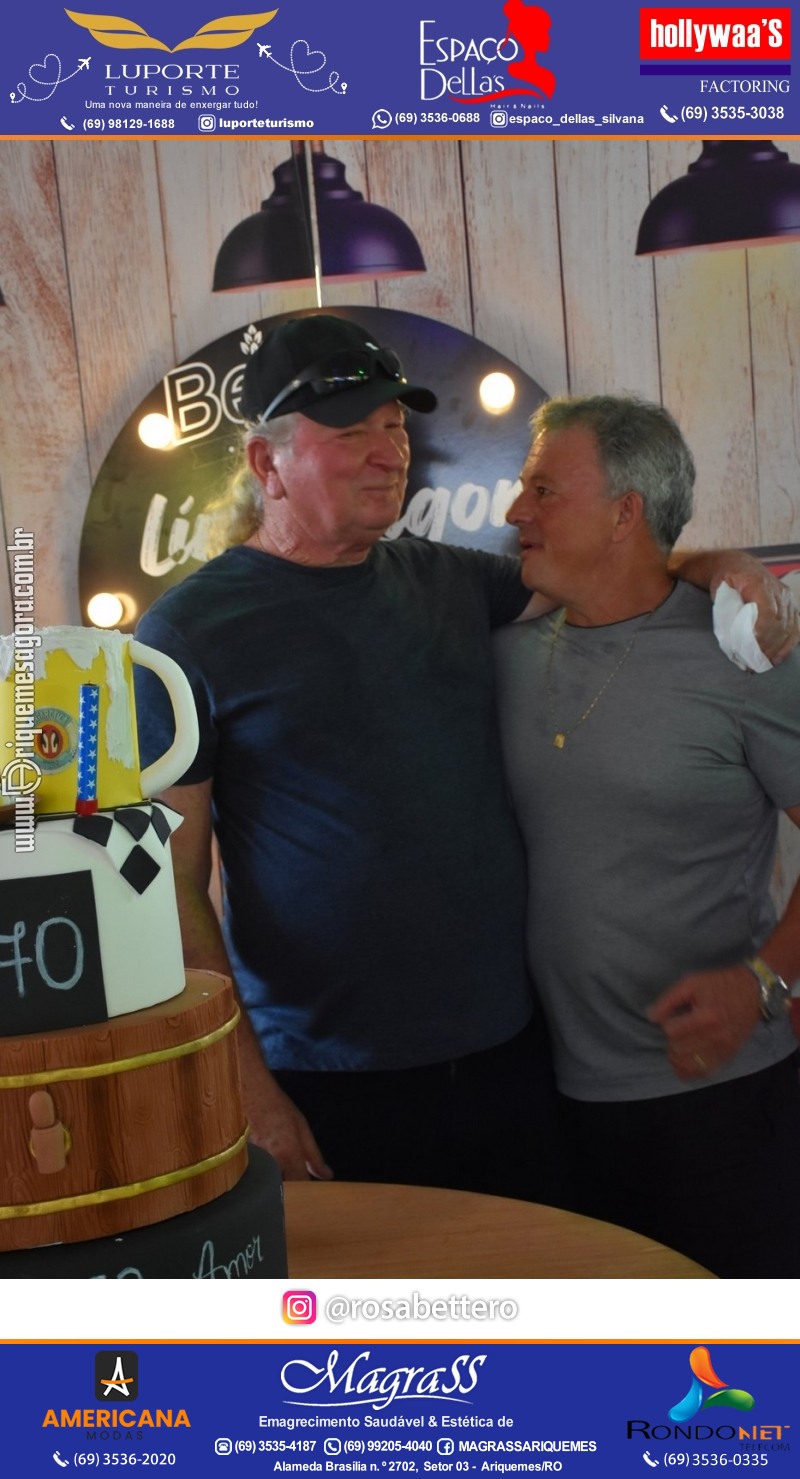 Aniversário 70 anos de Lírio Rigon em Ariquemes