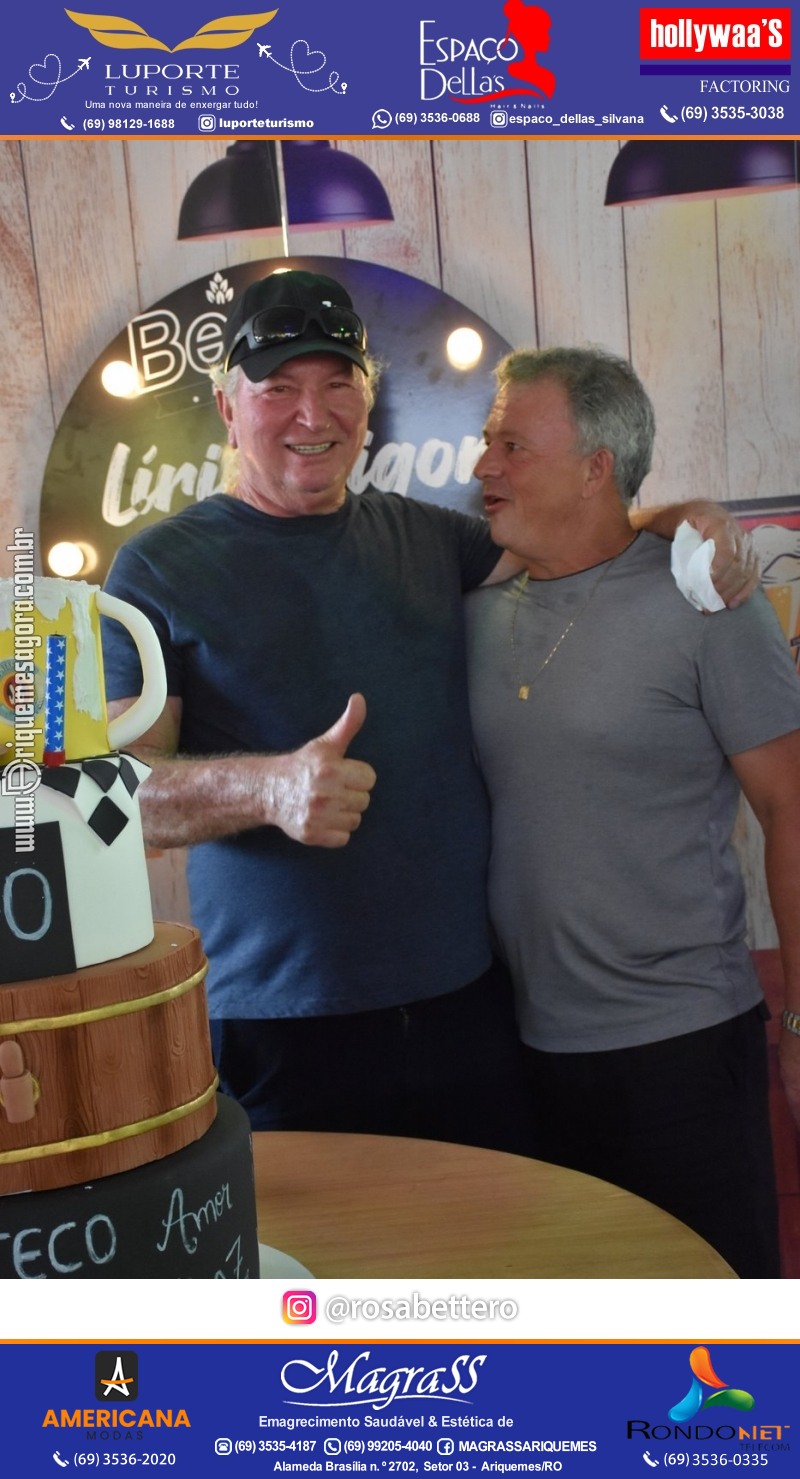 Aniversário 70 anos de Lírio Rigon em Ariquemes