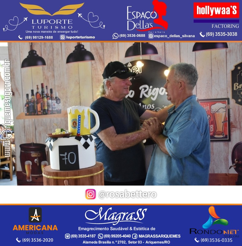 Aniversário 70 anos de Lírio Rigon em Ariquemes