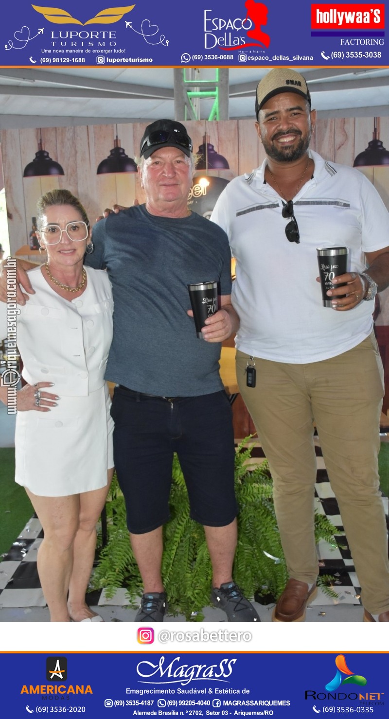 Aniversário 70 anos de Lírio Rigon em Ariquemes