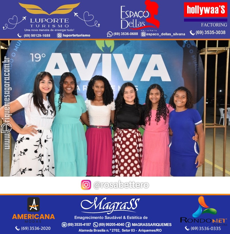 Abertura 19ª AVIVA ARIQUEMES dias 26 à 30 de Junho em Ariquemes – Rondônia - Entrada Franca
