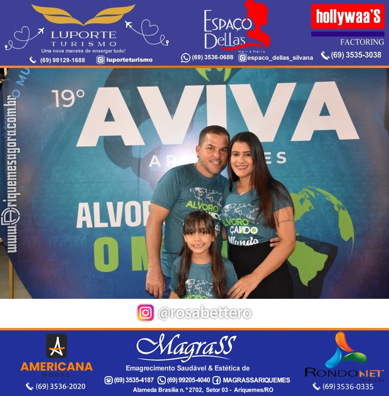 Abertura 19ª AVIVA ARIQUEMES dias 26 à 30 de Junho em Ariquemes – Rondônia - Entrada Franca