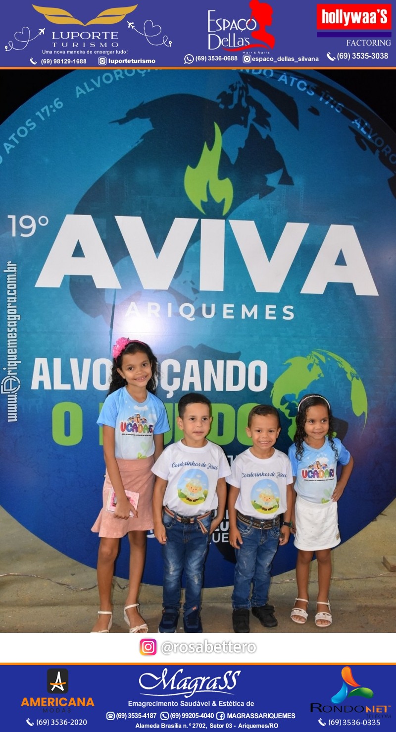Abertura 19ª AVIVA ARIQUEMES dias 26 à 30 de Junho em Ariquemes – Rondônia - Entrada Franca