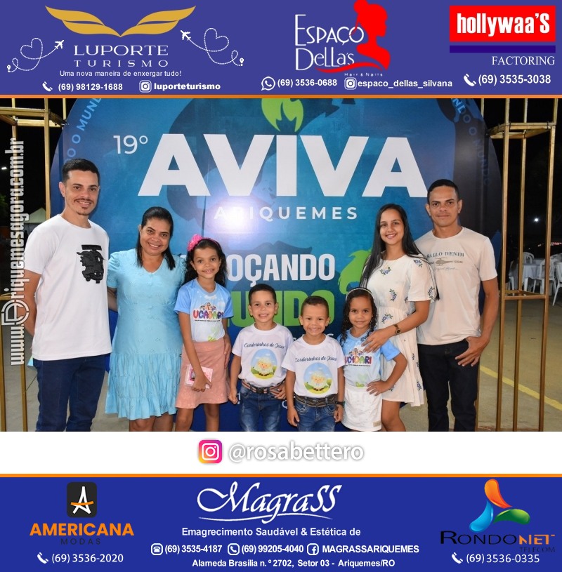 Abertura 19ª AVIVA ARIQUEMES dias 26 à 30 de Junho em Ariquemes – Rondônia - Entrada Franca