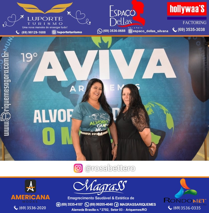 Abertura 19ª AVIVA ARIQUEMES dias 26 à 30 de Junho em Ariquemes – Rondônia - Entrada Franca