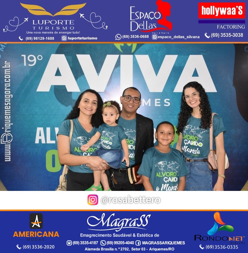Abertura 19ª AVIVA ARIQUEMES dias 26 à 30 de Junho em Ariquemes – Rondônia - Entrada Franca