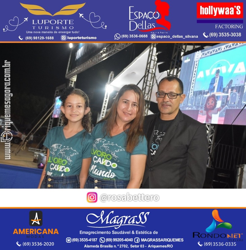 Abertura 19ª AVIVA ARIQUEMES dias 26 à 30 de Junho em Ariquemes – Rondônia - Entrada Franca