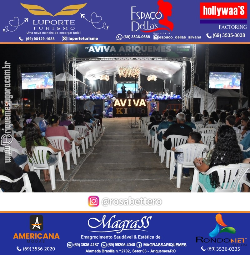 Abertura 19ª AVIVA ARIQUEMES dias 26 à 30 de Junho em Ariquemes – Rondônia - Entrada Franca
