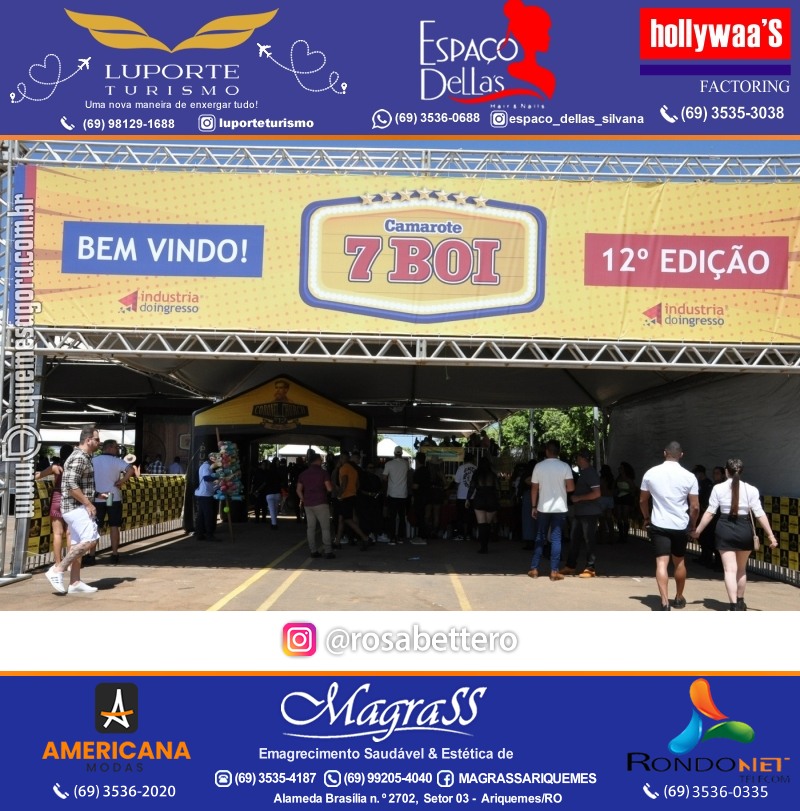 12ª Edição do CAMAROTE 7 BOI 2024 em Ariquemes Rondônia