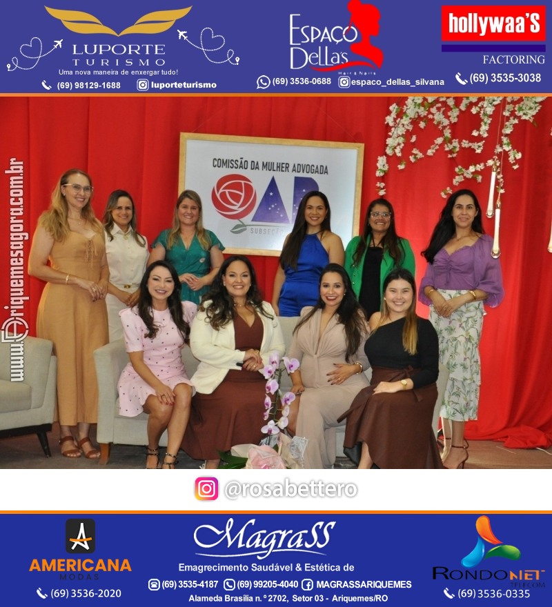 CAFÉ DA TARDE - OAB - CMA - Subsecção Ariquemes - Comissão da Mulher Advogada – Rondônia