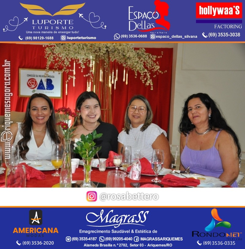 CAFÉ DA TARDE - OAB - CMA - Subsecção Ariquemes - Comissão da Mulher Advogada – Rondônia