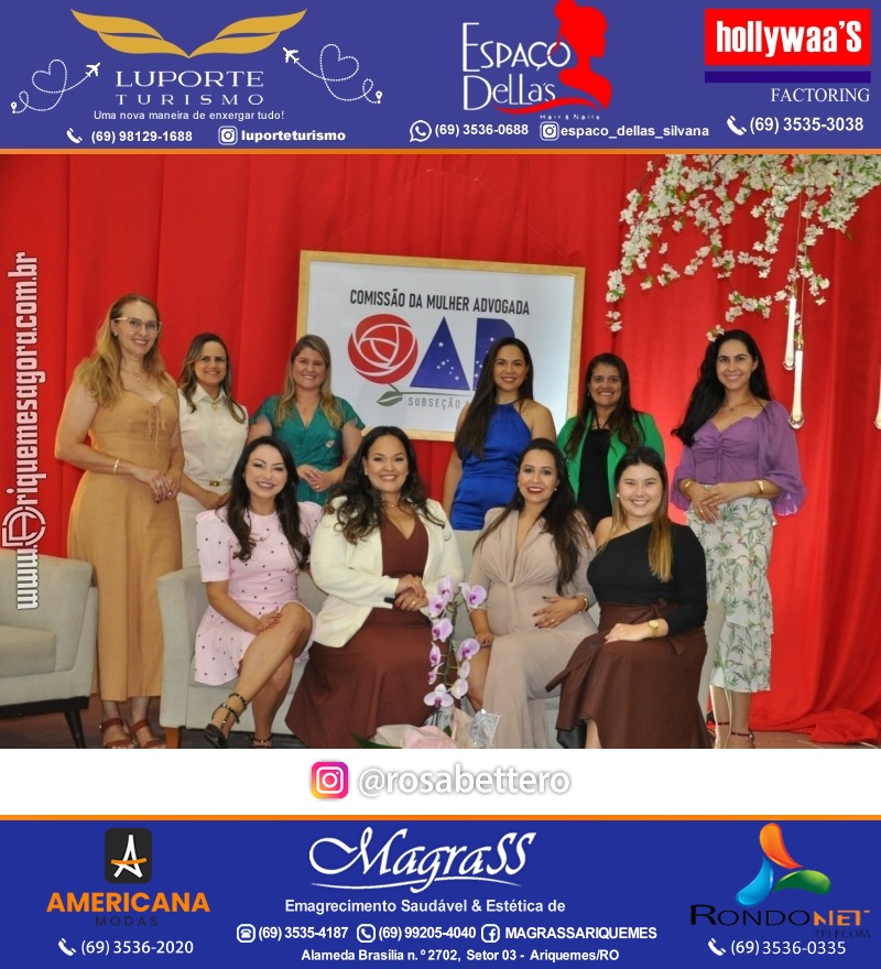 CAFÉ DA TARDE - OAB - CMA - Subsecção Ariquemes - Comissão da Mulher Advogada – Rondônia