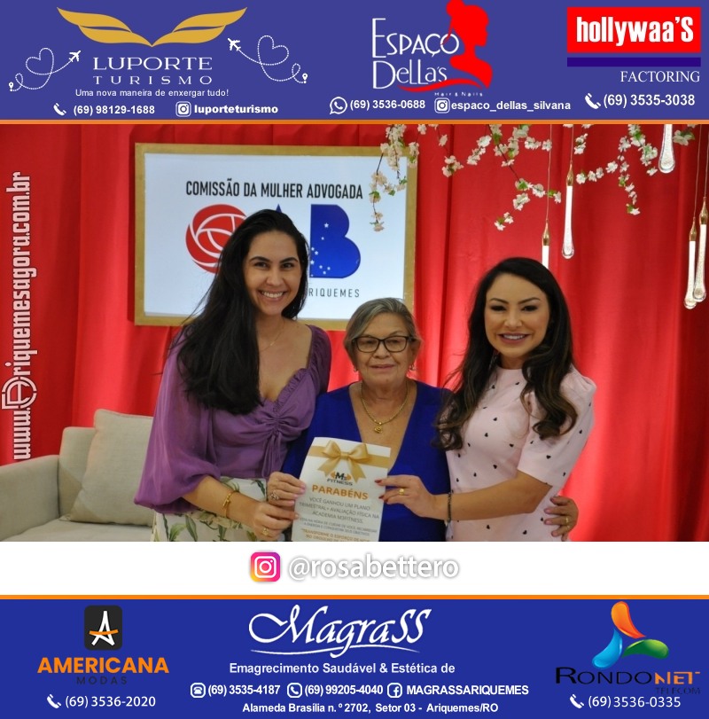 CAFÉ DA TARDE - OAB - CMA - Subsecção Ariquemes - Comissão da Mulher Advogada – Rondônia