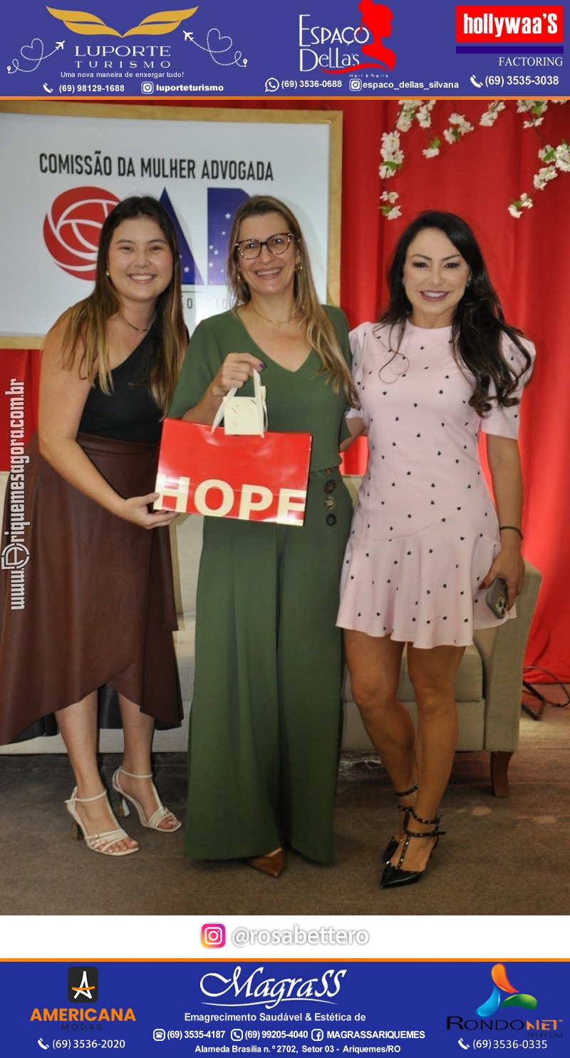 CAFÉ DA TARDE - OAB - CMA - Subsecção Ariquemes - Comissão da Mulher Advogada – Rondônia