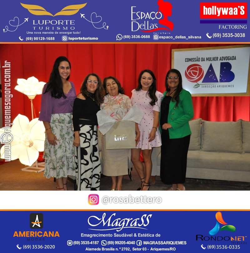 CAFÉ DA TARDE - OAB - CMA - Subsecção Ariquemes - Comissão da Mulher Advogada – Rondônia
