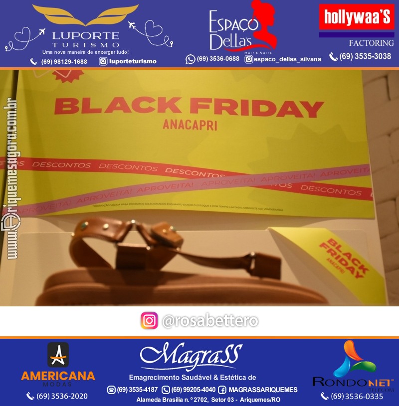 Reinauguração & Black Friday da ANACAPRI em Ariquemes Rondônia na Av. Canaã