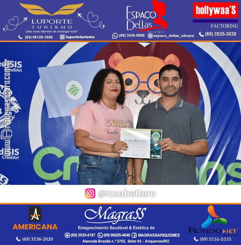 Entrega Certificados Curso Cursos Básico e Avançado do Credilions Projeto Inclusão Digital em Ariquemes RO