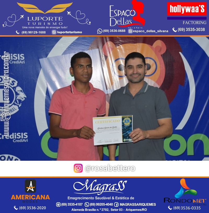 Entrega Certificados Curso Cursos Básico e Avançado do Credilions Projeto Inclusão Digital em Ariquemes RO
