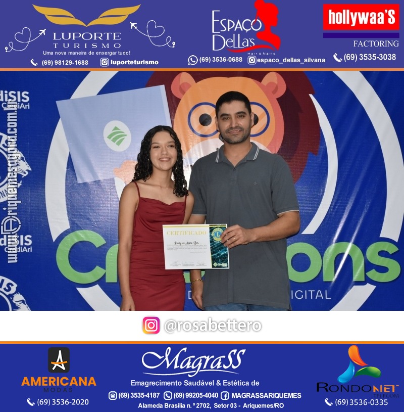 Entrega Certificados Curso Cursos Básico e Avançado do Credilions Projeto Inclusão Digital em Ariquemes RO