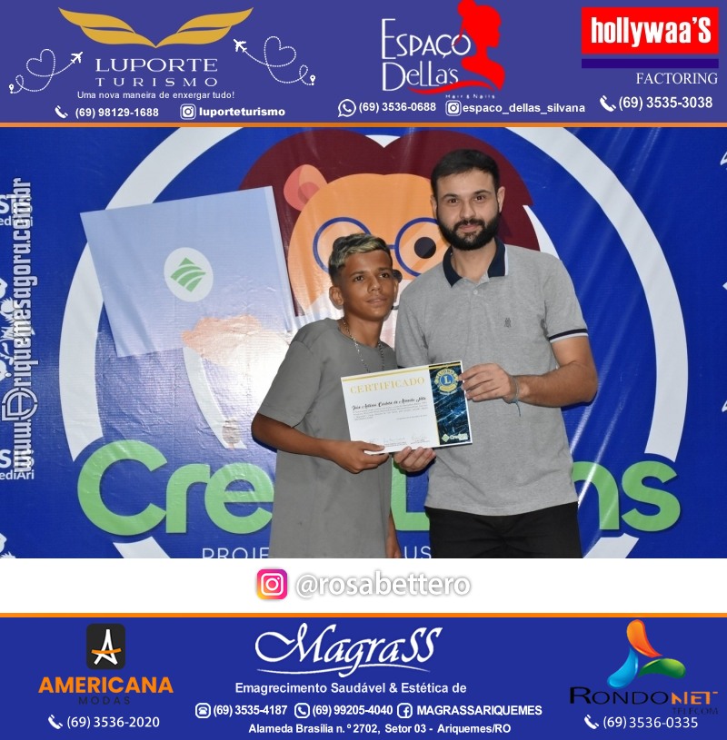 Entrega Certificados Curso Cursos Básico e Avançado do Credilions Projeto Inclusão Digital em Ariquemes RO