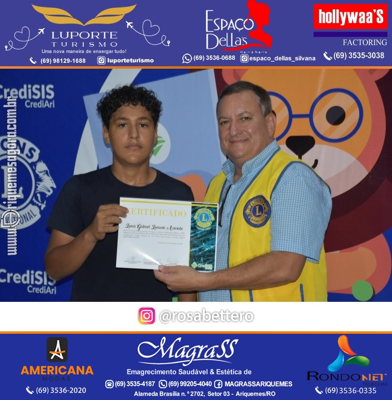 Entrega Certificados Curso Cursos Básico e Avançado do Credilions Projeto Inclusão Digital em Ariquemes RO