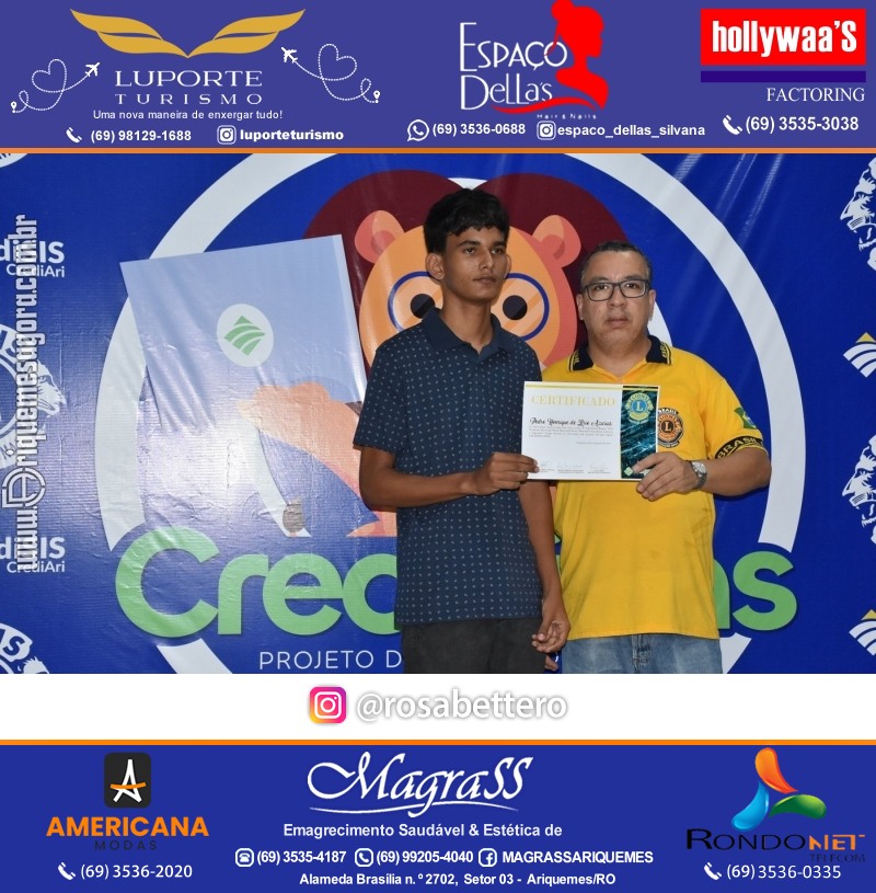 Entrega Certificados Curso Cursos Básico e Avançado do Credilions Projeto Inclusão Digital em Ariquemes RO