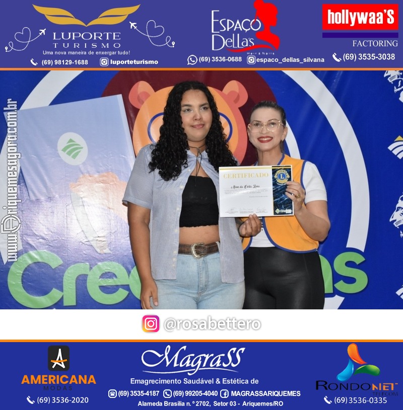 Entrega Certificados Curso Cursos Básico e Avançado do Credilions Projeto Inclusão Digital em Ariquemes RO