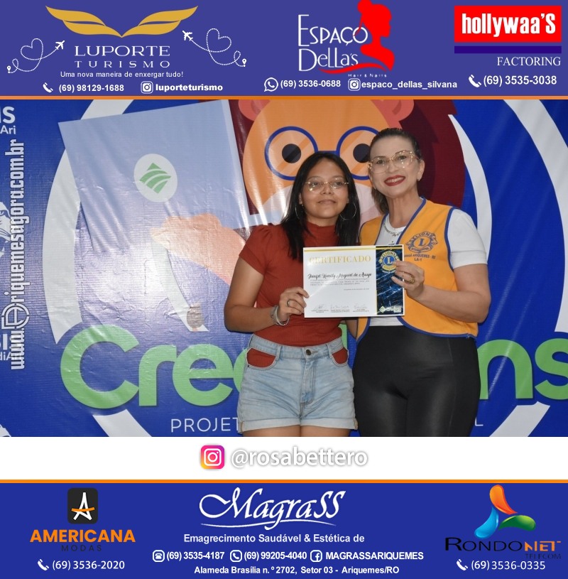 Entrega Certificados Curso Cursos Básico e Avançado do Credilions Projeto Inclusão Digital em Ariquemes RO